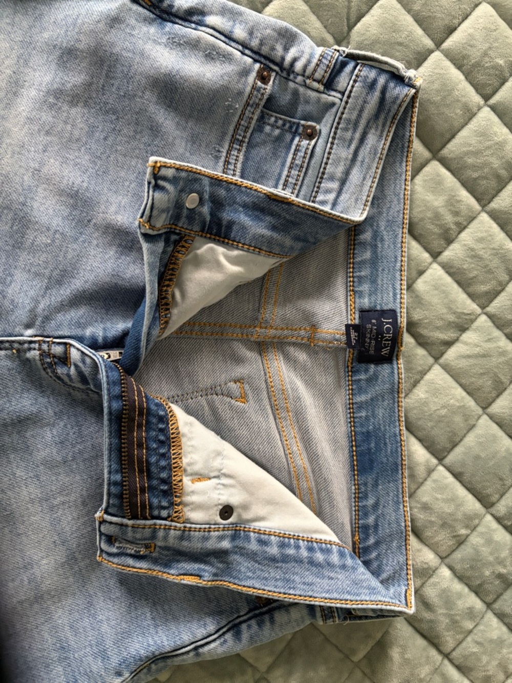 J. Crew Light Wash womens mid rise skinny Jeans